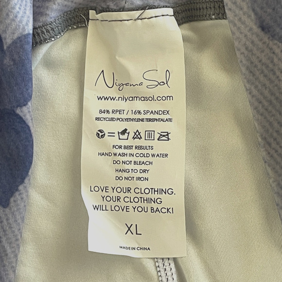NIYAMA SOL x JLO I'm Real Women's Size XL Purple/Blue Roll Waist Y2K Leggings - Picture 9 of 10